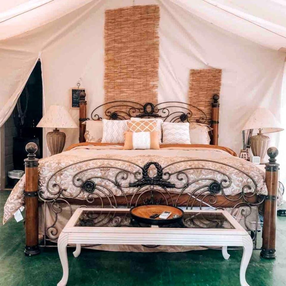 Luxury Safari Tent with Private Bathroom in Swan Valley, Idaho near Palisades Lake Luxury tent in Idaho
