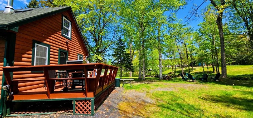 Vibrant Cozy Cabin Haven Near Moosehead Lake, Maine Cabin in Moosehead Lake