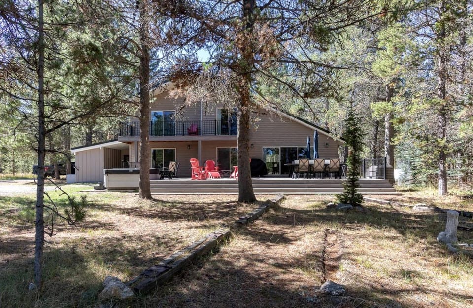 Spacious Riverfront Cabin with Hot Tub and Trail Access Near Outdoor Adventures in Island Park, Idaho Cabin in Island Park