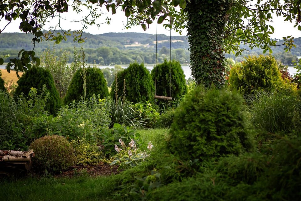 Natural landscape, Garden, Garden, Garden view, Lake view