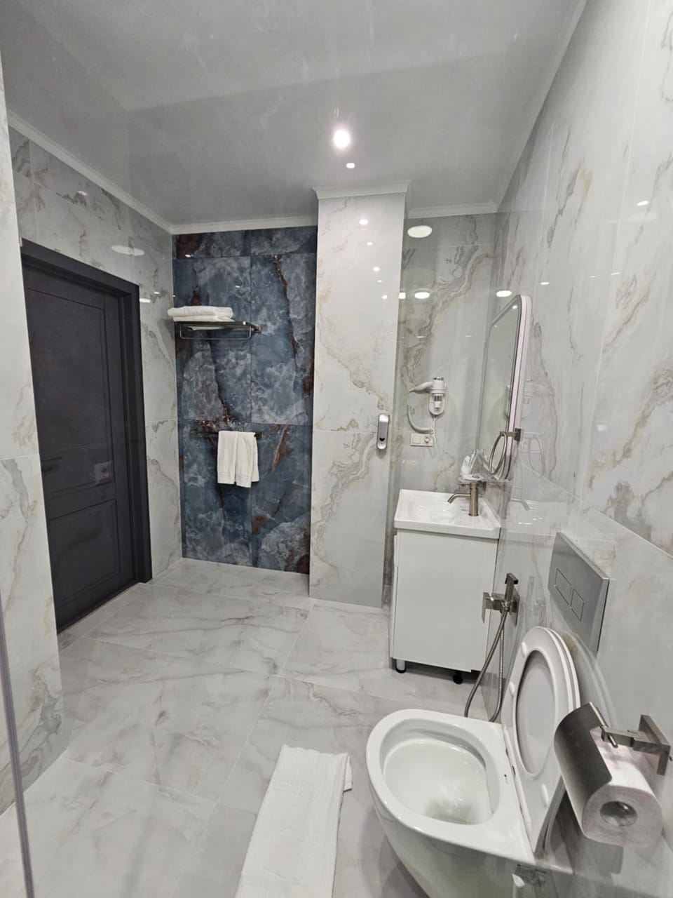 Shower, Toilet, Bathroom, towels