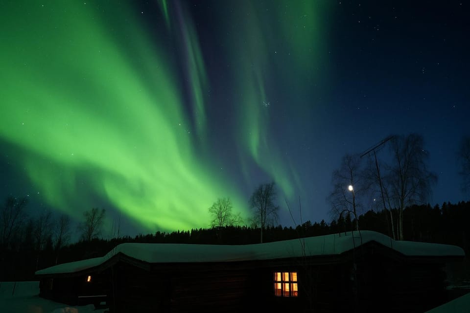 Night, Natural landscape, Winter