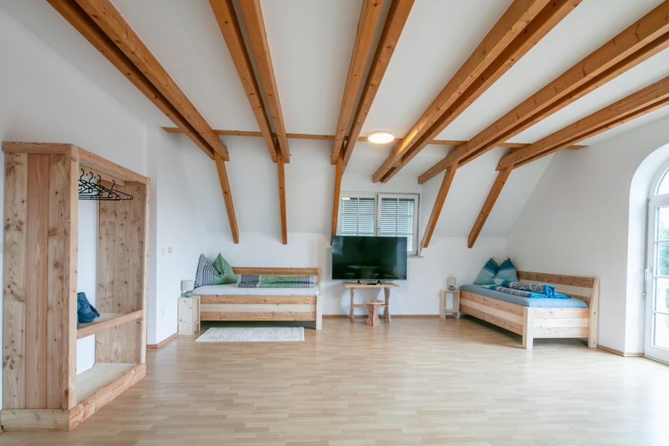 Bed, TV and multimedia, Living room