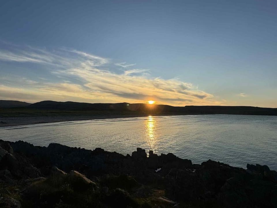 Natural landscape, Mountain view, Sea view, Sunset