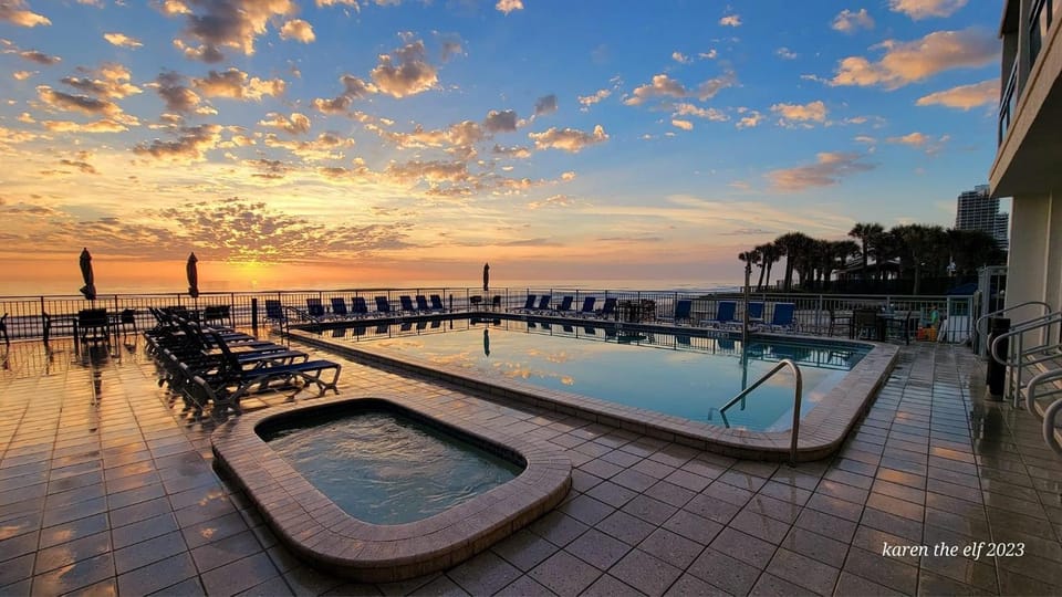 Sea view, Swimming pool, Sunset
