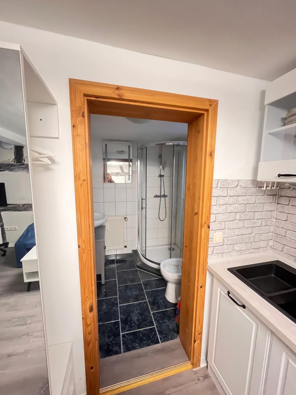 Bathroom, Living room