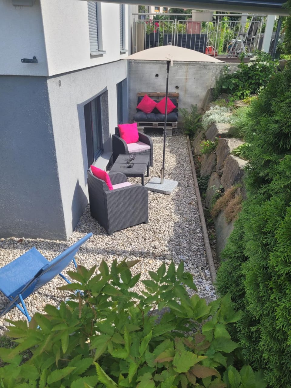 Balcony/Terrace, Seating area, Garden view