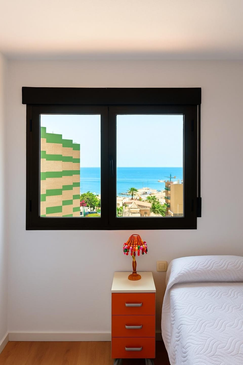 Bed, Photo of the whole room, Bedroom, Sea view
