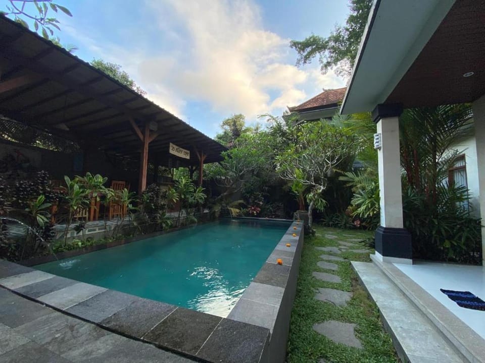 Property building, Day, Garden, Garden view, Pool view, Swimming pool
