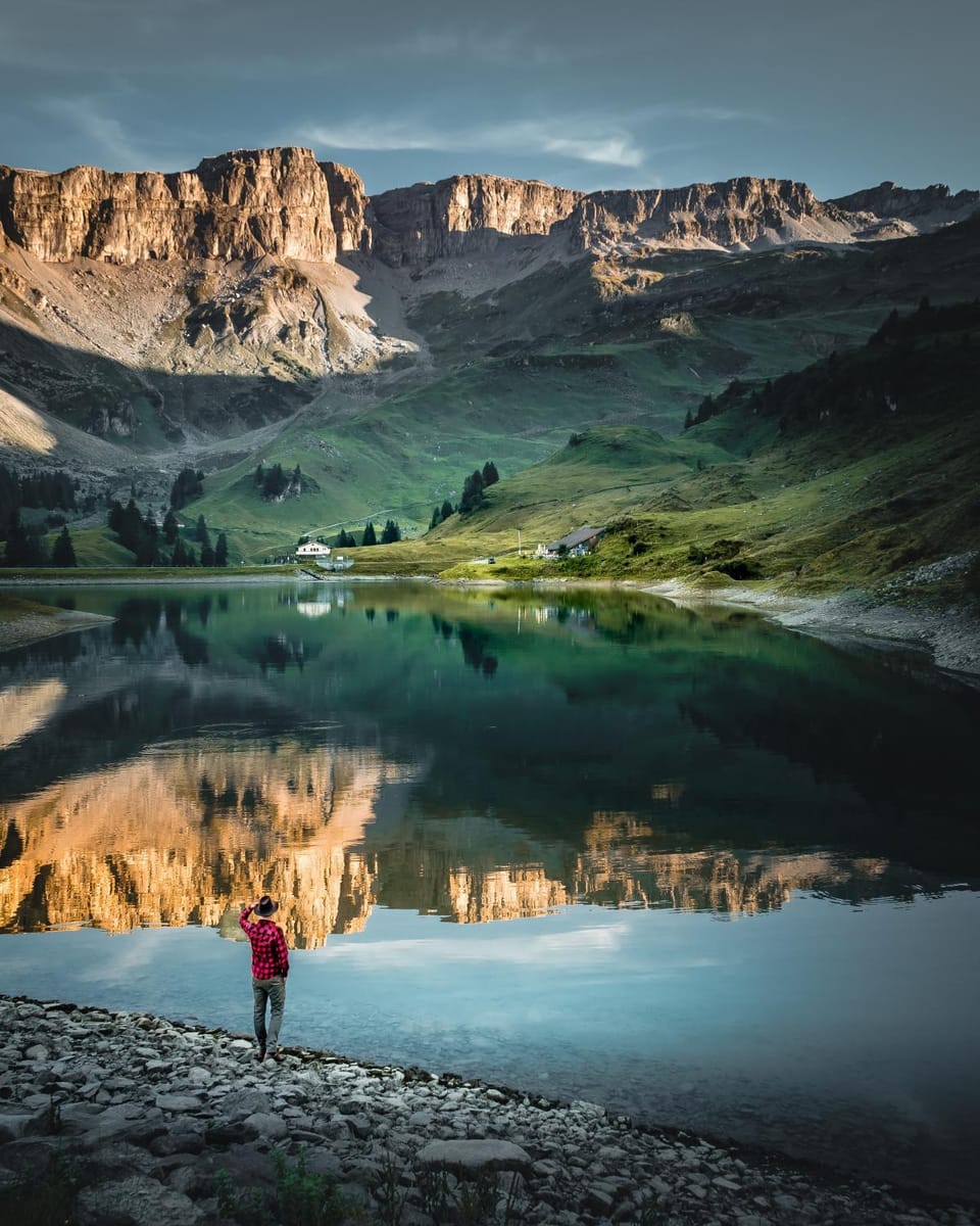 Natural landscape, Lake view