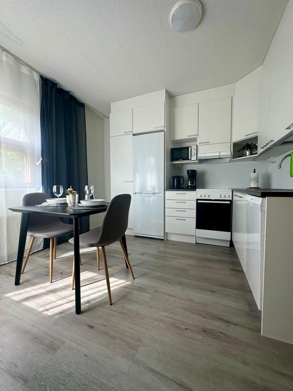 Kitchen or kitchenette, Dining area, oven