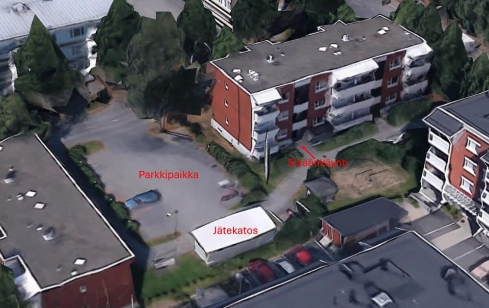 Neighbourhood, Bird's eye view, Parking