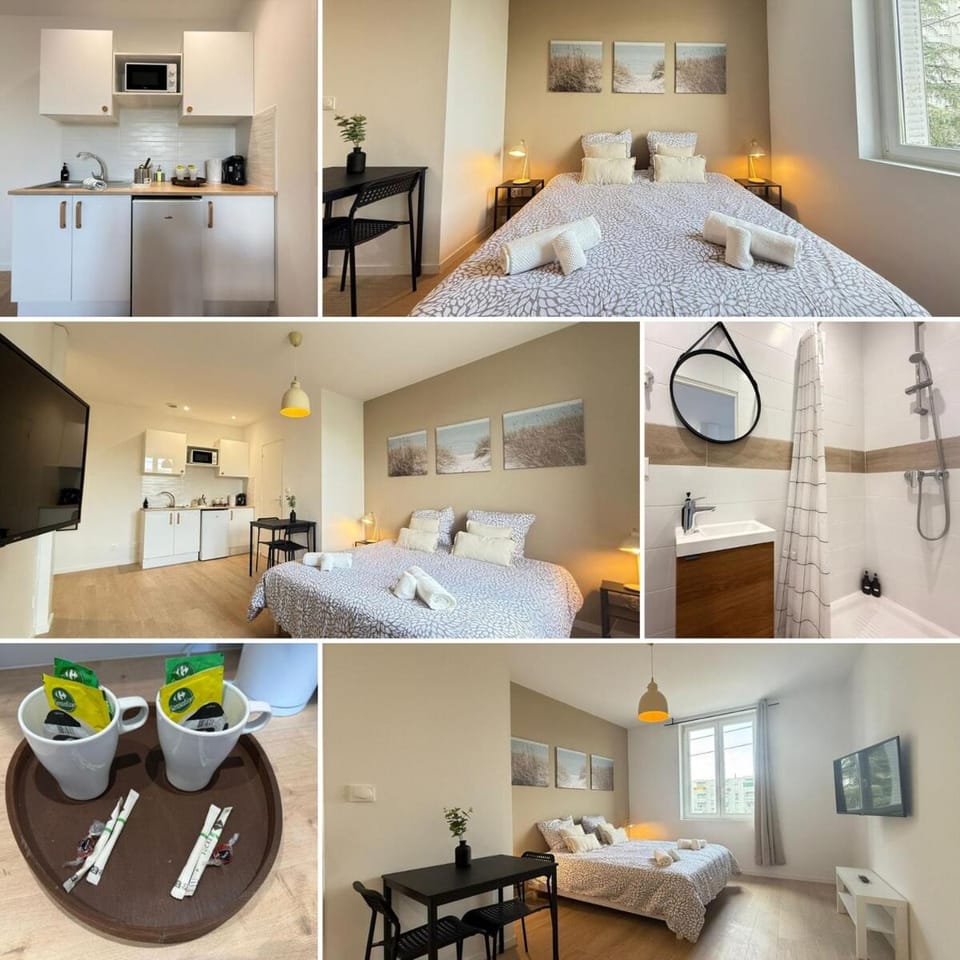 Bed, TV and multimedia, Kitchen or kitchenette, Photo of the whole room, Bedroom