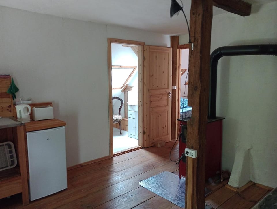 Dachkemenate im Lehmhaus Apartment in Mecklenburg-Vorpommern, Germany