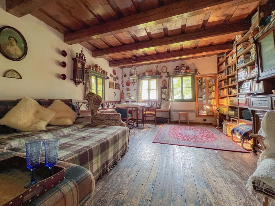 Library, Living room, Dining area