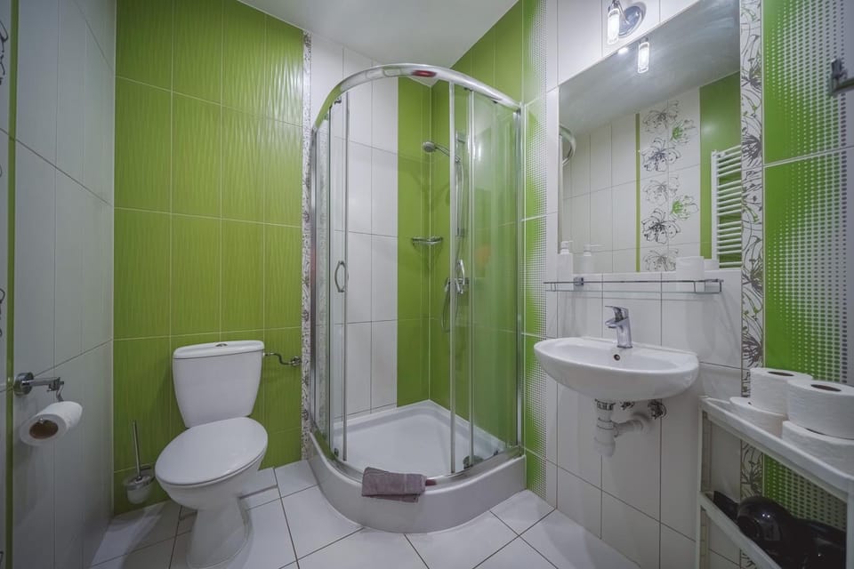 Shower, Toilet, Bathroom, towels