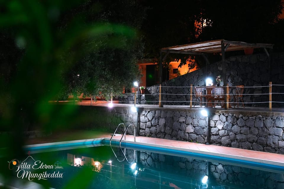 Night, Natural landscape, Pool view, Swimming pool