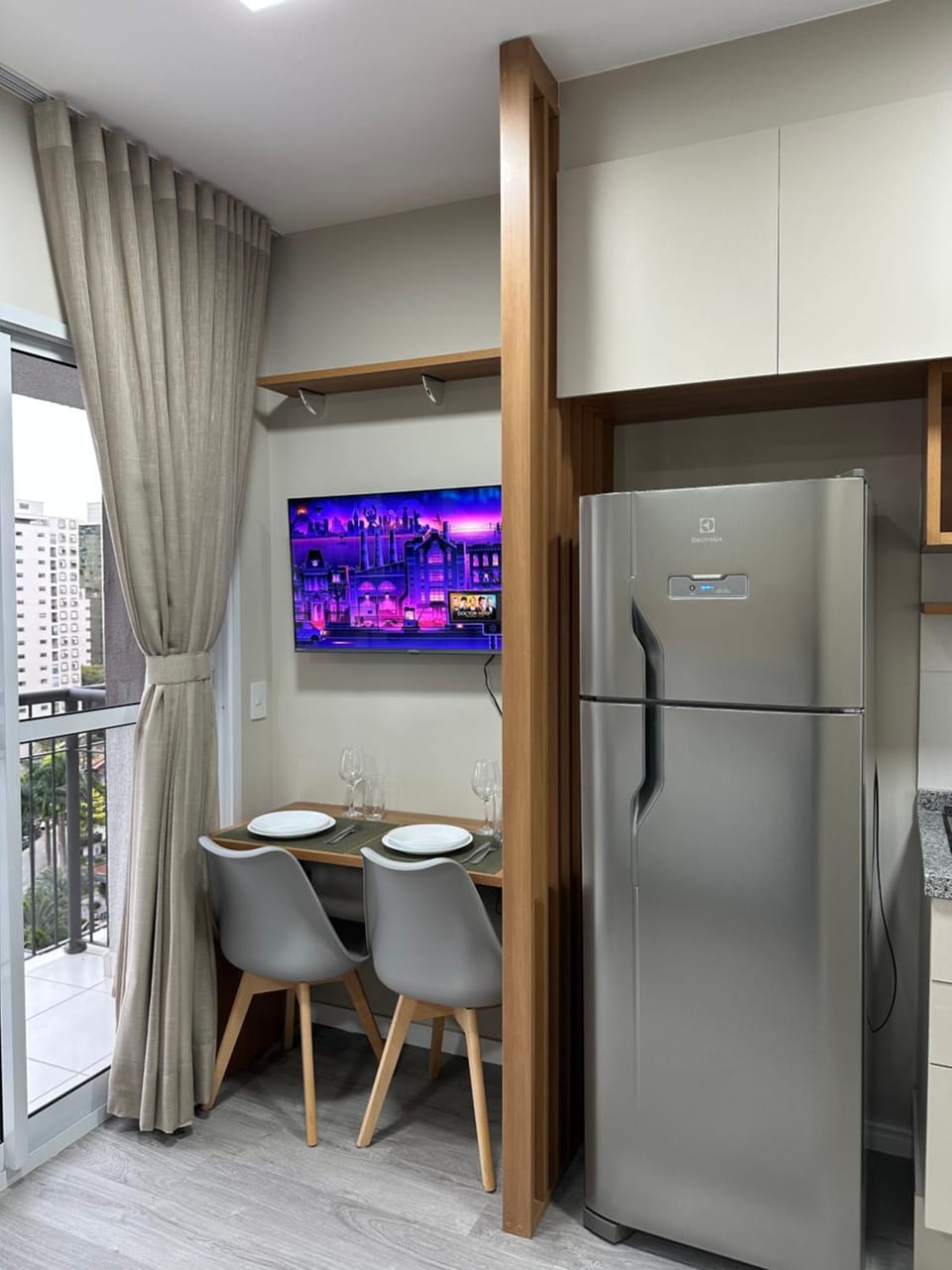 Studio NOVO a 3 min a pe do Shopping Vila Olímpia Apartment in Sao Paulo City