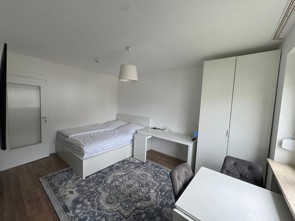 Bed, TV and multimedia, Living room, Seating area, Bedroom, wardrobe