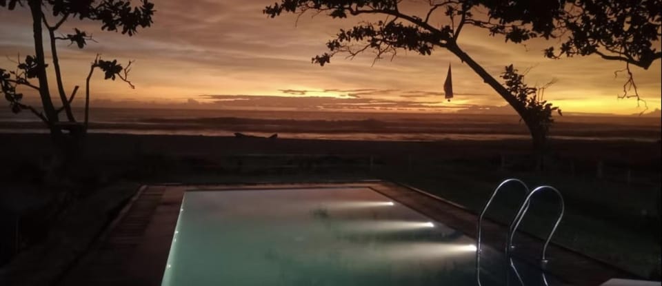 Pool view, Swimming pool, Swimming pool, Sunset