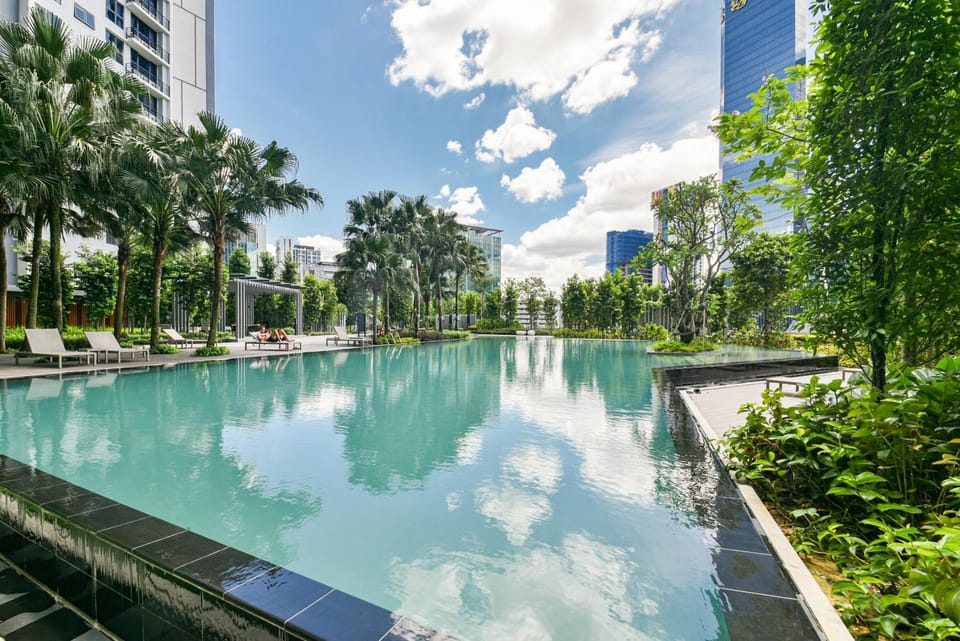 Property building, Garden, Pool view
