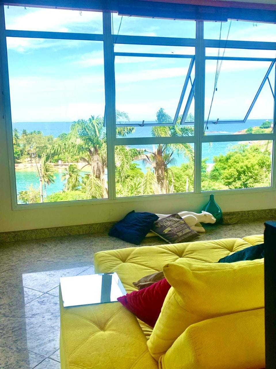 Natural landscape, Living room, Seating area, Sea view