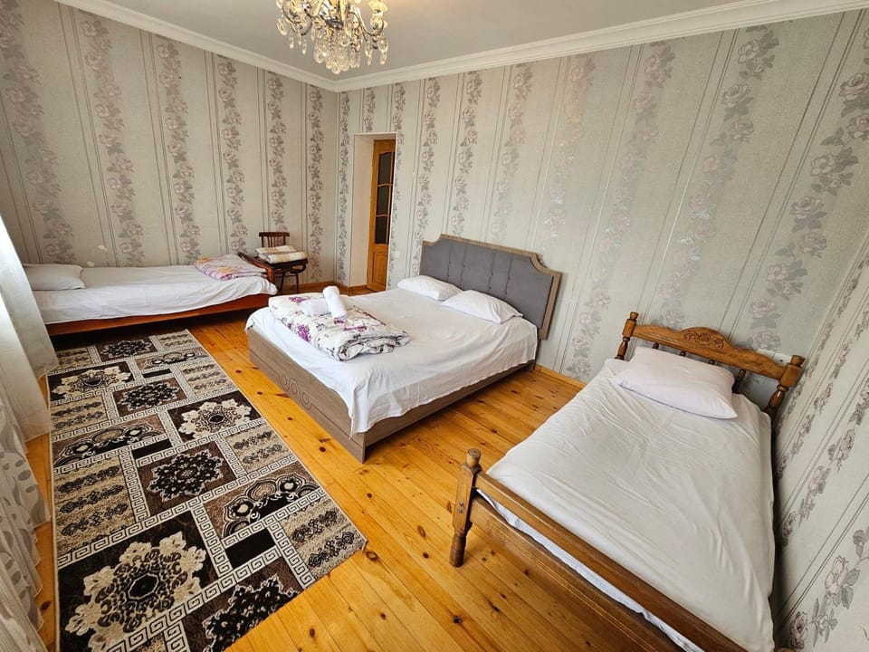 Big yard white villa AYT House in Azerbaijan