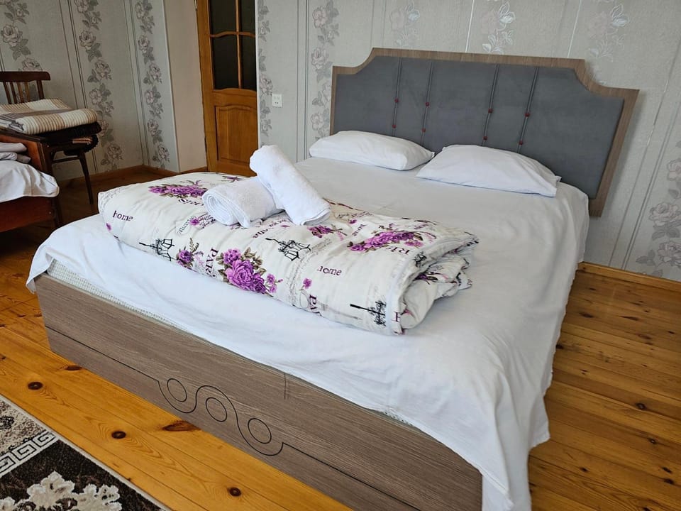 Big yard white villa AYT House in Azerbaijan