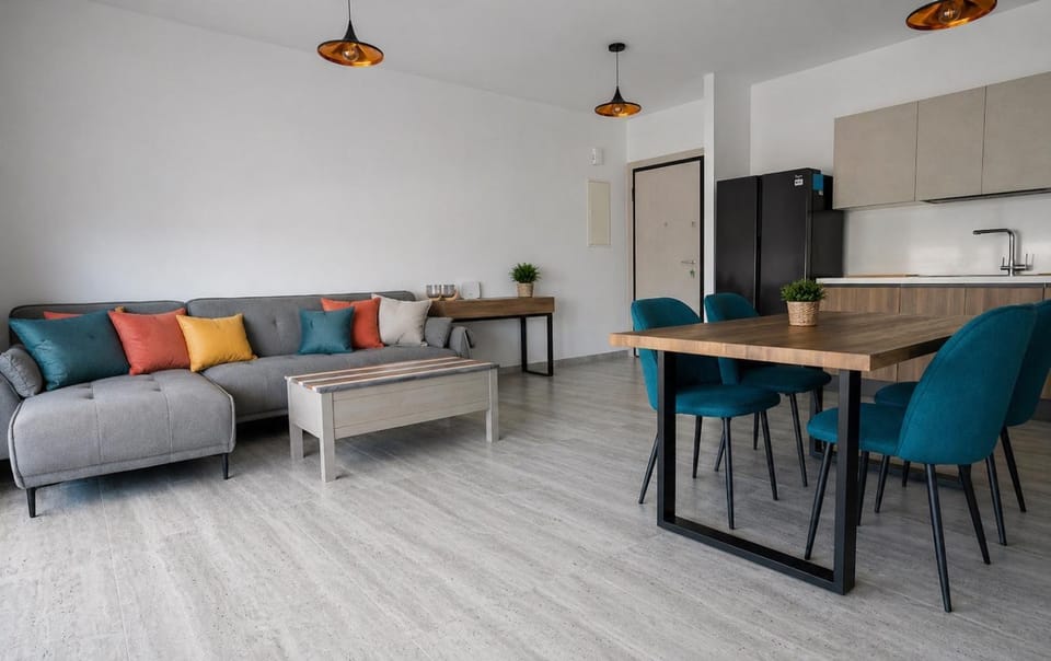 Kitchen or kitchenette, Living room, Seating area, Dining area, pet friendly, stove