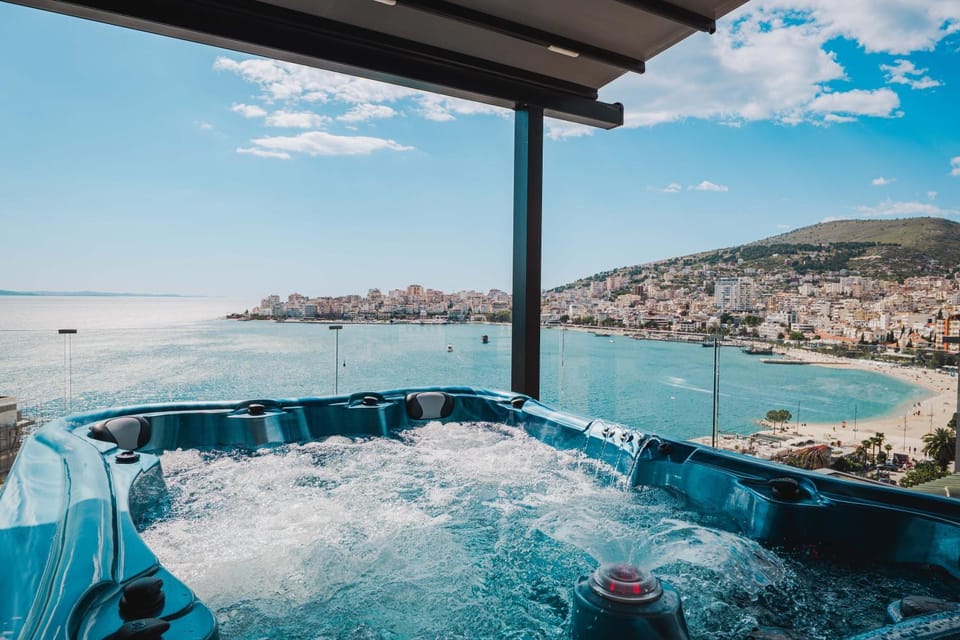 Hot Tub, Beach, Beach, City view, Sea view