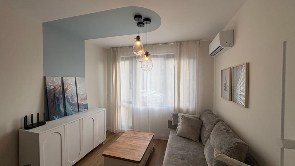 Living room, Seating area, air conditioner