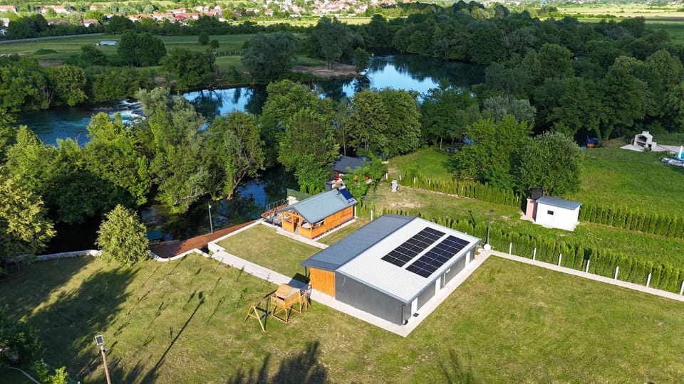 Property building, Day, Bird's eye view, River view