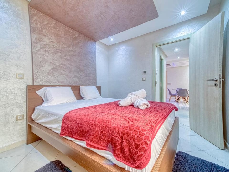 Bed, Photo of the whole room, Bedroom, towels, wardrobe