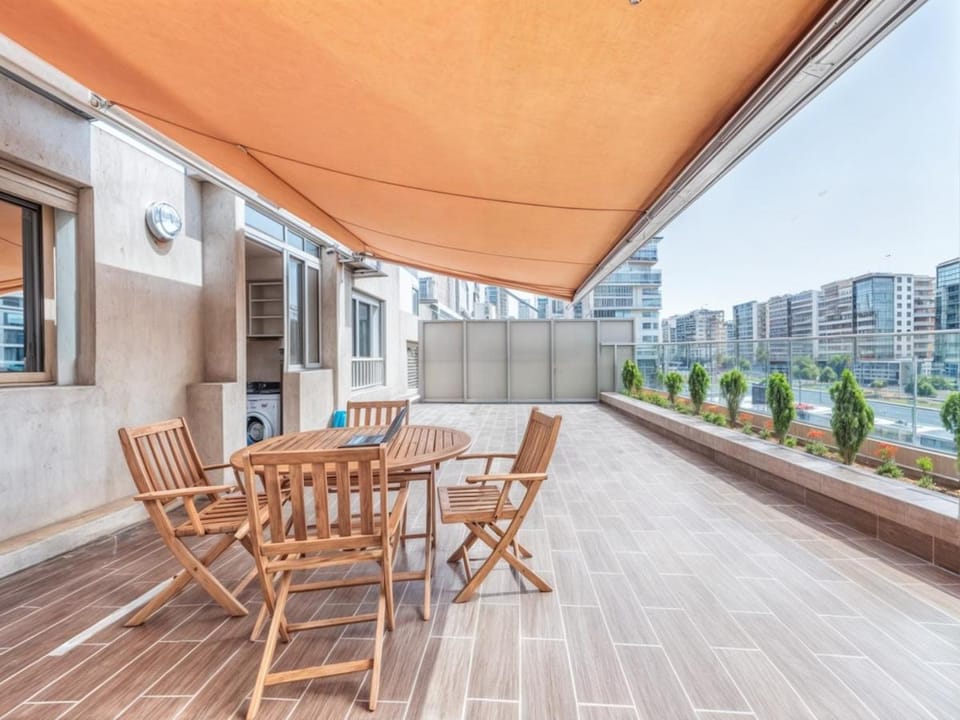 Property building, Day, View (from property/room), Balcony/Terrace, Seating area