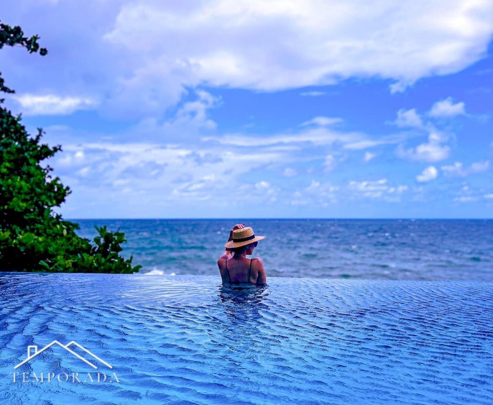 Shower, Property building, Day, Natural landscape, Bird's eye view, Summer, Snorkeling, View (from property/room), Balcony/Terrace, Seating area, On site, Guests, City view, Mountain view, Pool view, Sea view, Swimming pool, Entertainment, Time of day, Sunset, Open Air Bath, Family