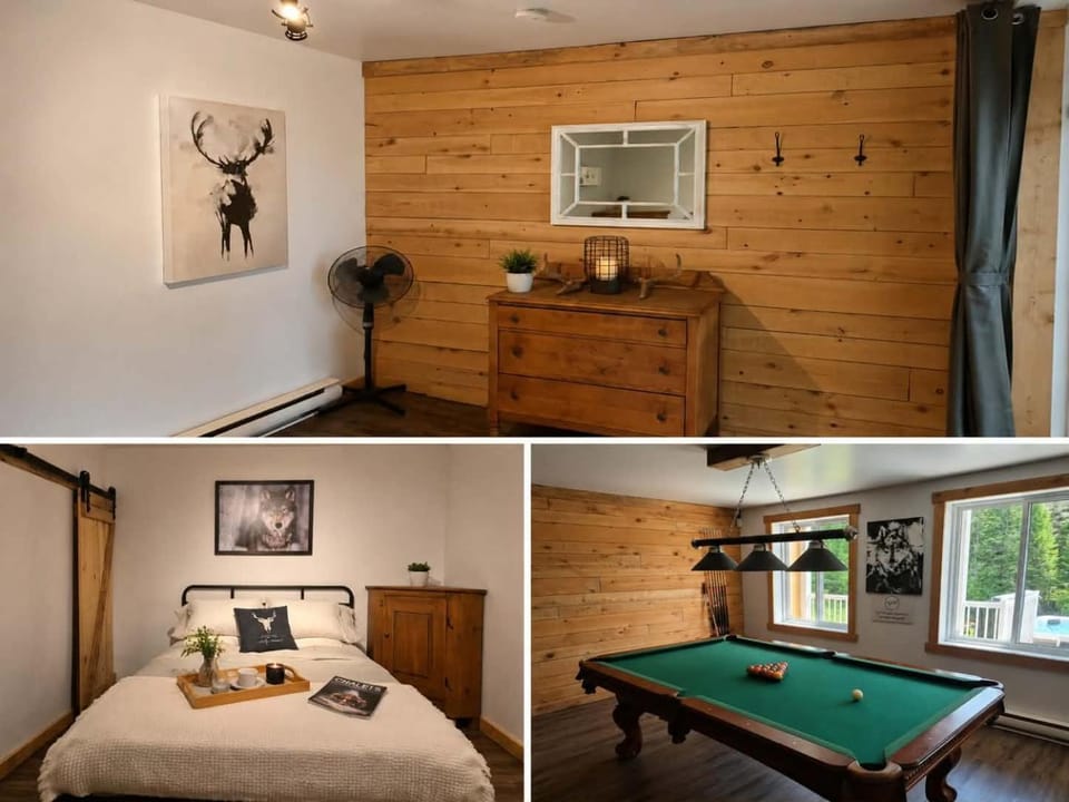 Chalet du Loup - Spa & Game room Chalet in Saint-Alexis-des-Monts