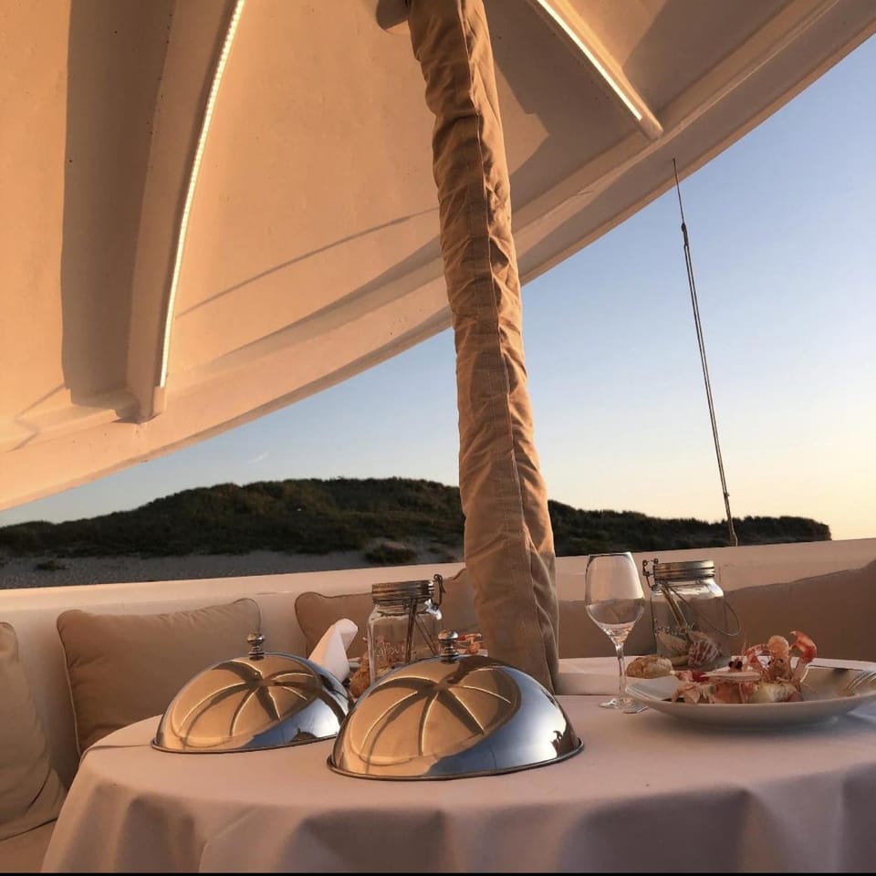 ANTHENEA Trebeurden Docked boat in Brittany