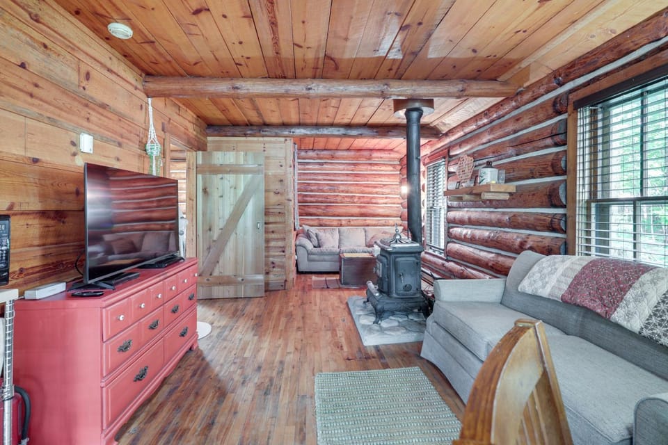 Pier & Lake-View Patio: Wisconsin Northwoods Cabin Cabin in Wisconsin