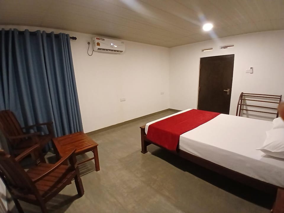 Bed, air conditioner
