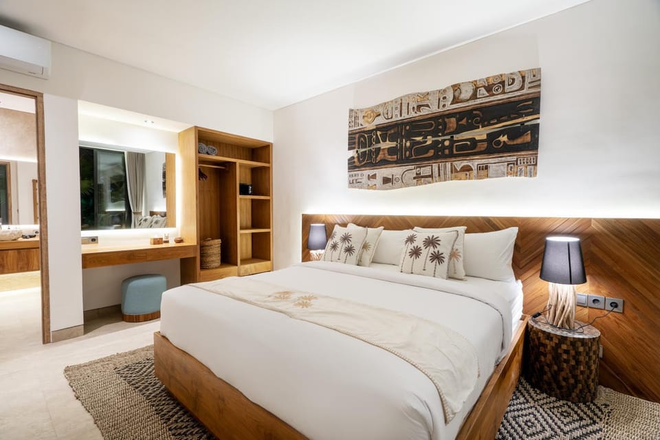 Bed, Bedroom, air conditioner