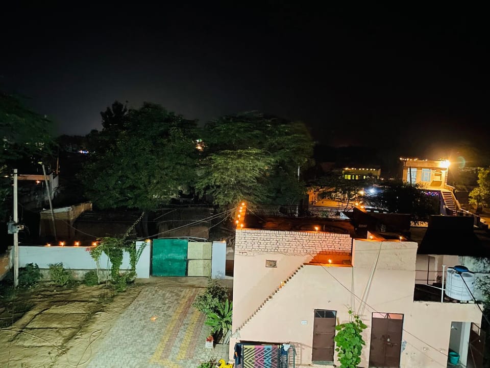 Property building, Night, Parking
