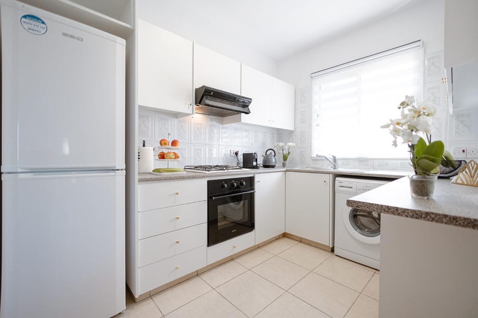 Kitchen or kitchenette, oven, stove, toaster