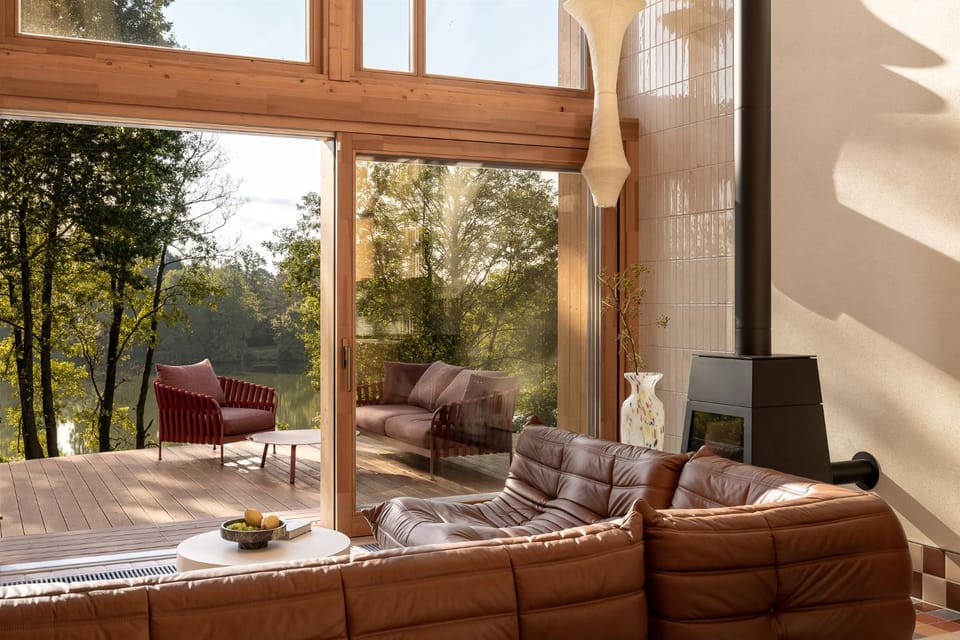 View (from property/room), Seating area, fireplace