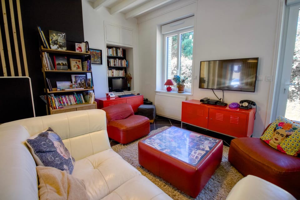 Library, TV and multimedia, Living room, Seating area