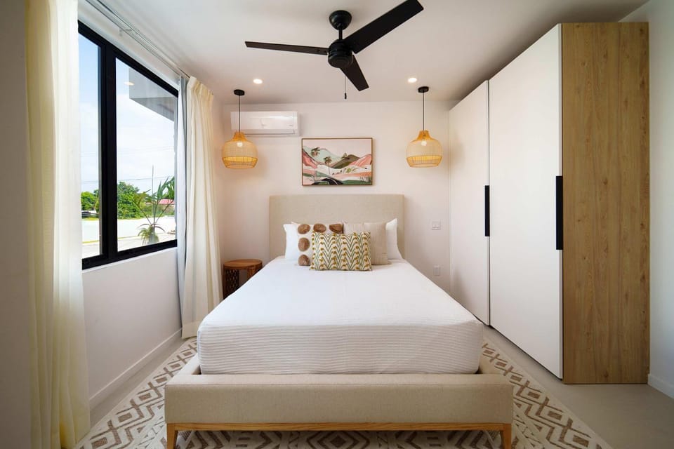 Bed, Photo of the whole room, Bedroom, wardrobe