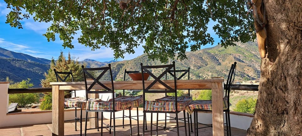 Spring, Natural landscape, View (from property/room), Balcony/Terrace, Dining area, Mountain view