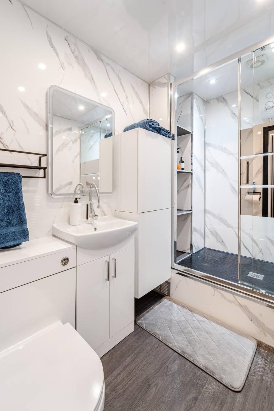 Shower, Toilet, Bathroom, Photo of the whole room