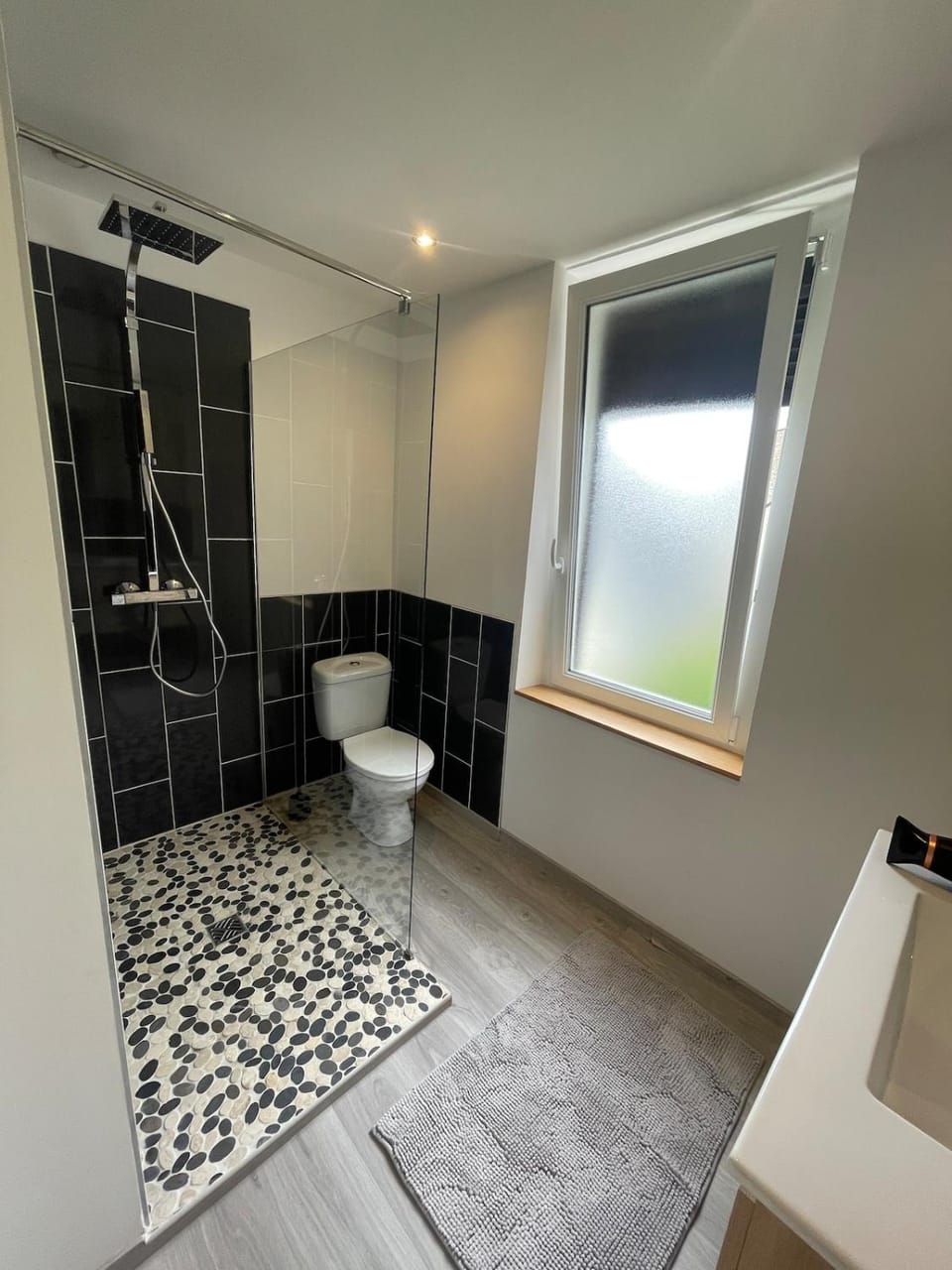 Shower, Toilet, Bathroom, towels