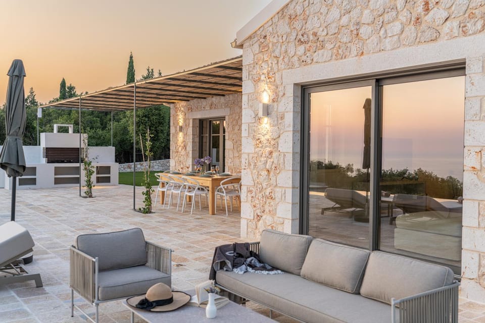 Fiscardo Luxury Stone Villa Amente, with sunset view! Villa in Cephalonia