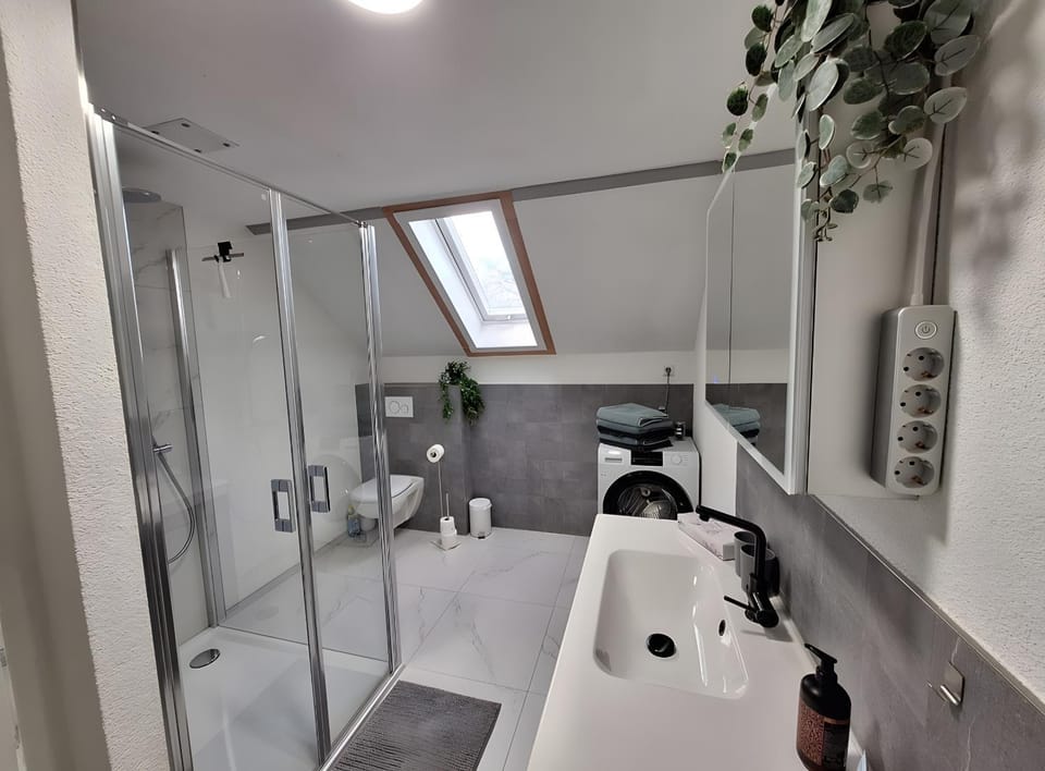 Bathroom, Living room